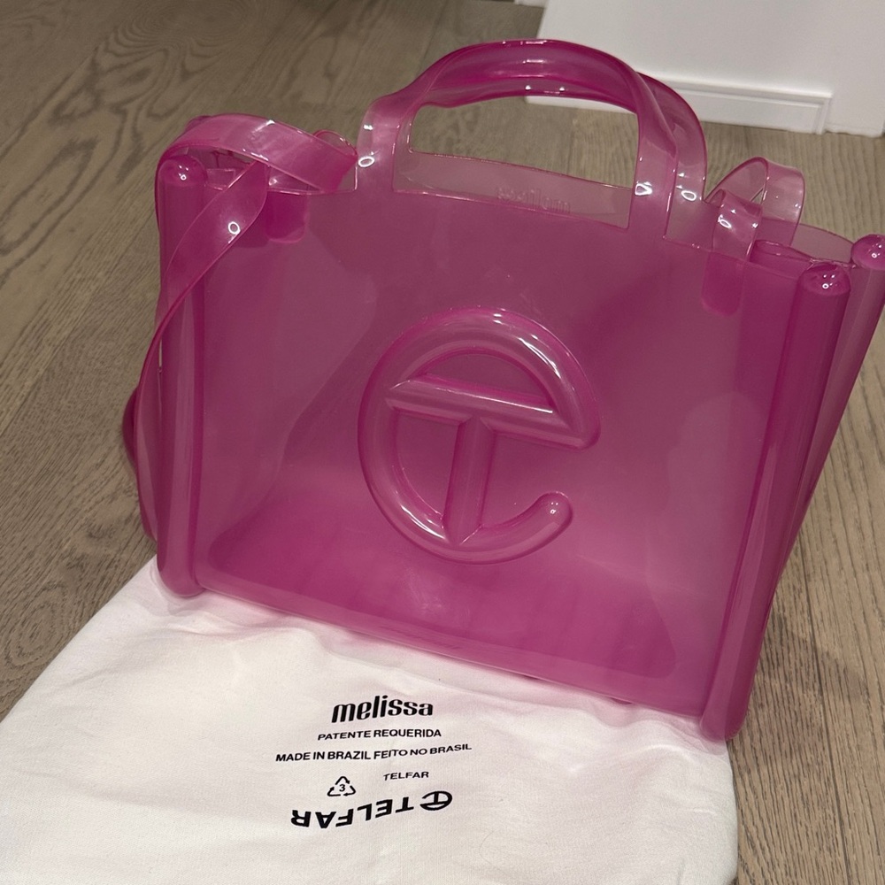 Telfar Pink Transparent Tote